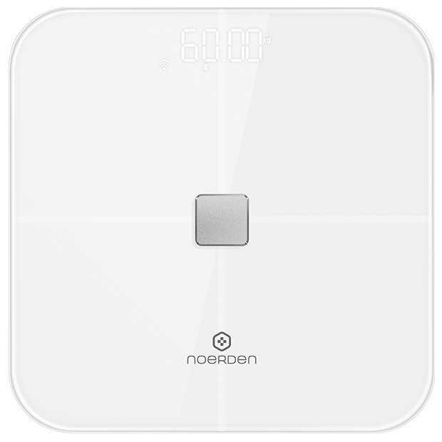 NOERDEN chytrá váha SENSORI White/ nosnost 180 kg/ Bluetooth 4.0/ Wi-Fi/ 10 tělesných parametrů/ bílá/ CZ app