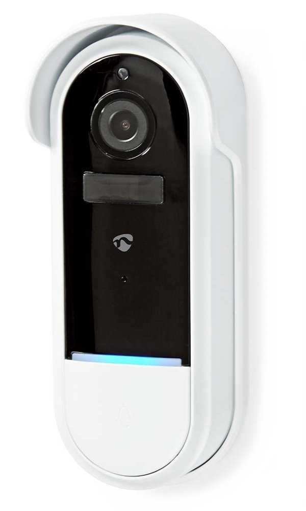 NEDIS Wi-Fi chytrý dveřní videotelefon/ 1920x1080/ 2Mpix/ IP54/ transformátor/ snímač pohybu/ noční vidění/ bílý