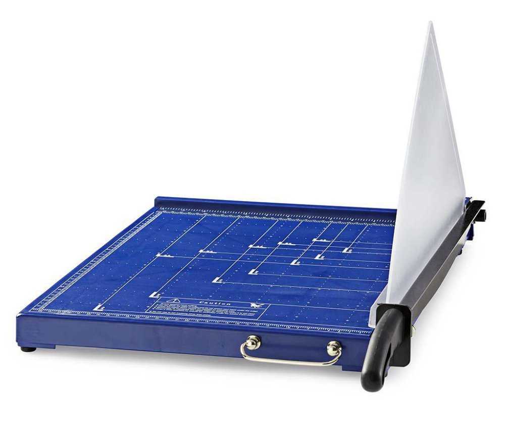 NEDIS řezačka na papír/ formát A3/ velikost řezu 297 x 420 mm/ kovová čepel/ černo-modrá
