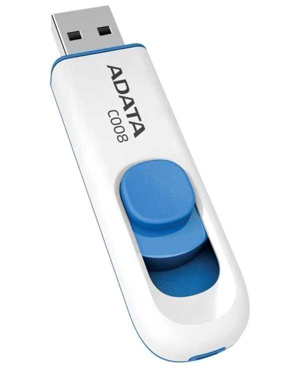 ADATA DashDrive C008 16GB / USB 2.0 / bílá