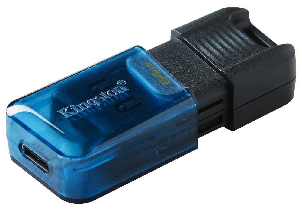 KINGSTON DataTraveler 80 M USB-C 64GB / USB 3.2 Gen1 / Posuvná krytka