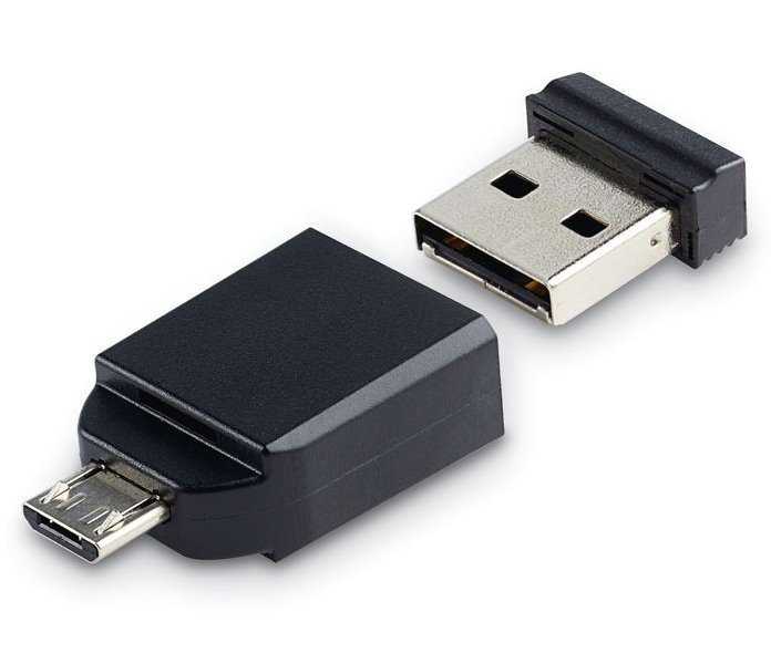 VERBATIM Flash disk Store ´n´ Stay NANO/ 16GB/ USB 2.0 + OTG adaptér/ černá