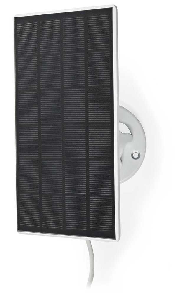 NEDIS solární panel/ 5,3 V DC/ 0,5 A A/ micro USB/ délka kabelu 3 m/ příslušenství pro WIFICBO30WT/ černý