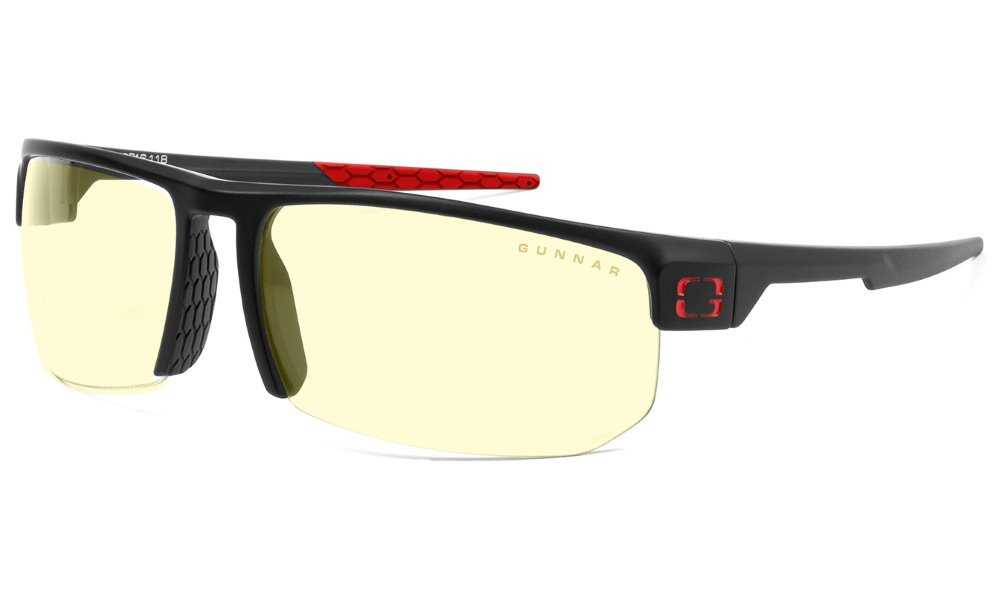 GUNNAR kancelářske/herní brýle TORPEDO 360 ONYX * jantárová & sluneční skla * BLF 65 & BLF 90 * GUNNAR & NATURAL focus
