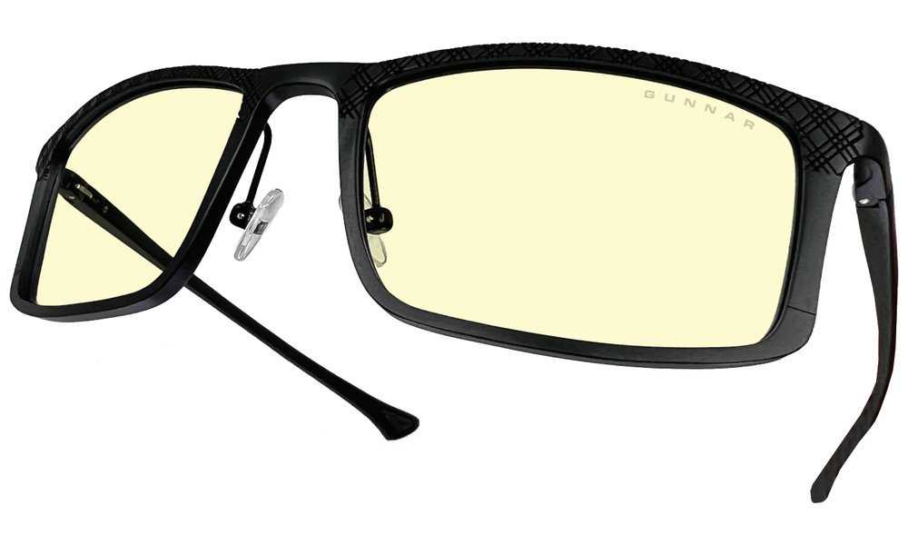 GUNNAR kancelářske/herní brýle PLAID GRAPHITE * jantárová skla * BLF 65 * GUNNAR focus