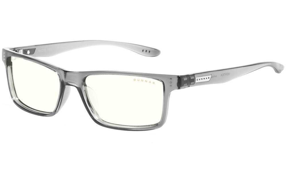 GUNNAR kancelářske/herní dioptrické brýle VERTEX READER GRAY CRYSTAL * čírá skla * BLF 35 * dioptrie +1,5
