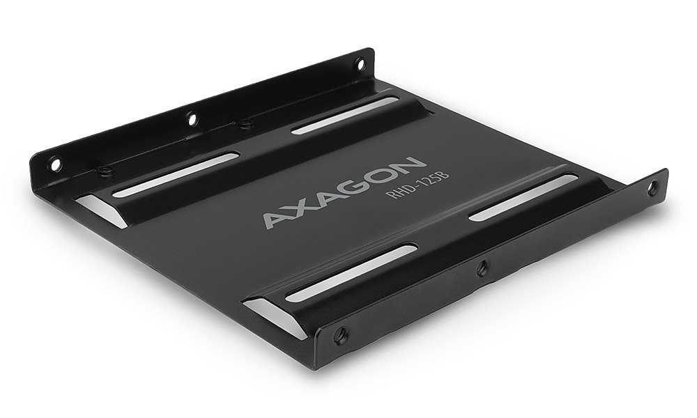AXAGON kovový rámeček pro 1x 2,5" disk do 3,5" / RHD-125B / černý