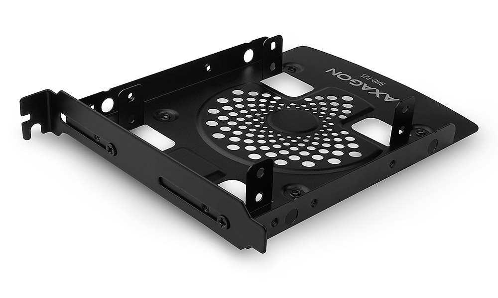 AXAGON kovový rámeček pro 2x 2,5" disk do PCI záslepky / RHD-P25 / černý