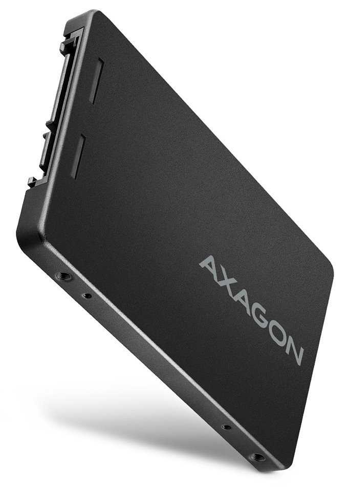 AXAGON interní box na M.2 SATA SSD / RSS-M2B / SATA 6G / hliníkový / černý