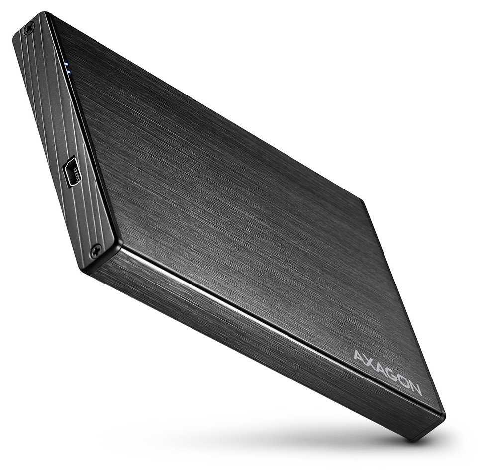AXAGON externí box na 2,5" disk / EE25-XA / USB 2.0 / hliníkové tělo / 0,7m / černý