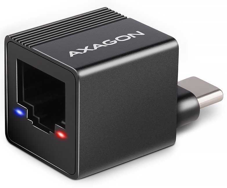 AXAGON mini adaptér USB-C na GLAN(RJ-45) / ADE-MINIC / USB 3.2 Gen1 / kovové tělo