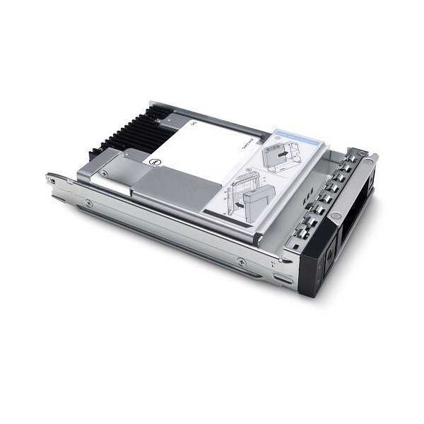 DELL disk 3.84TB SSD/ SAS 12Gbps MU FIPS-140 SED/ 512e/ 2.5" v 3.5" rám./ PM6 3 DWPD/ pro PowerEdge T350,T550,R250,R350