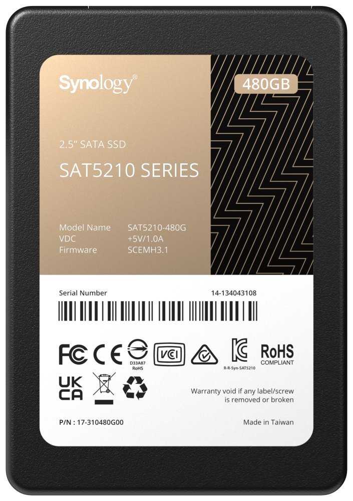 Synology SAT5210-480G SSD 2.5” 480GB