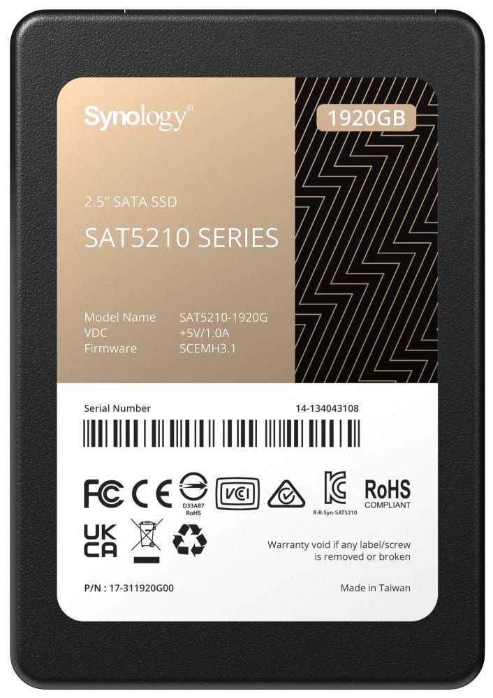 Synology SAT5210-1920G SSD 2.5” 1,92TB
