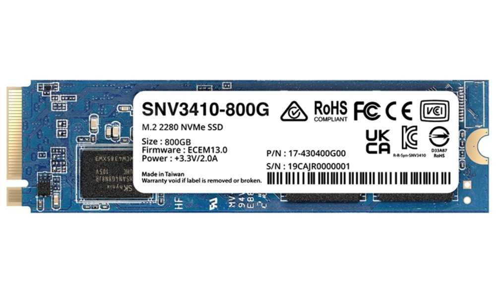 Synology SNV3410-800G SSD M.2 NVMe 2280 800GB