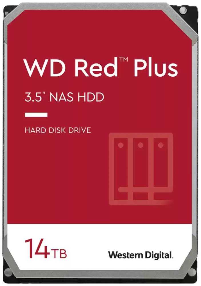 WD RED PLUS 14TB / WD140EFGX / SATA III/  Interní 3,5"/ 7200rpm / 512MB