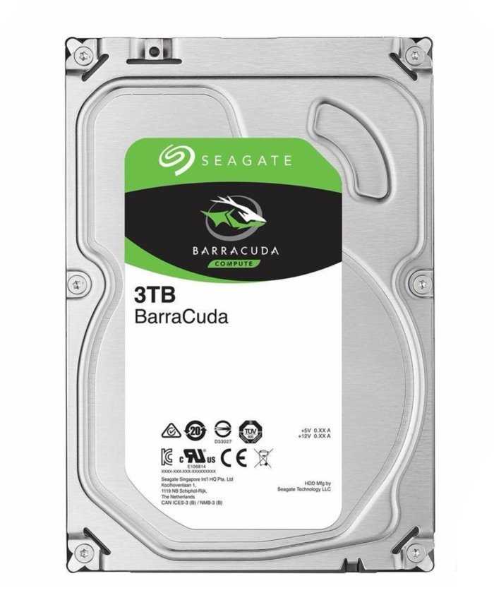 Seagate BarraCuda 3TB HDD / ST3000DM007 / Interní 3,5" / 5400 rpm / SATA 6Gb/s / 256MB