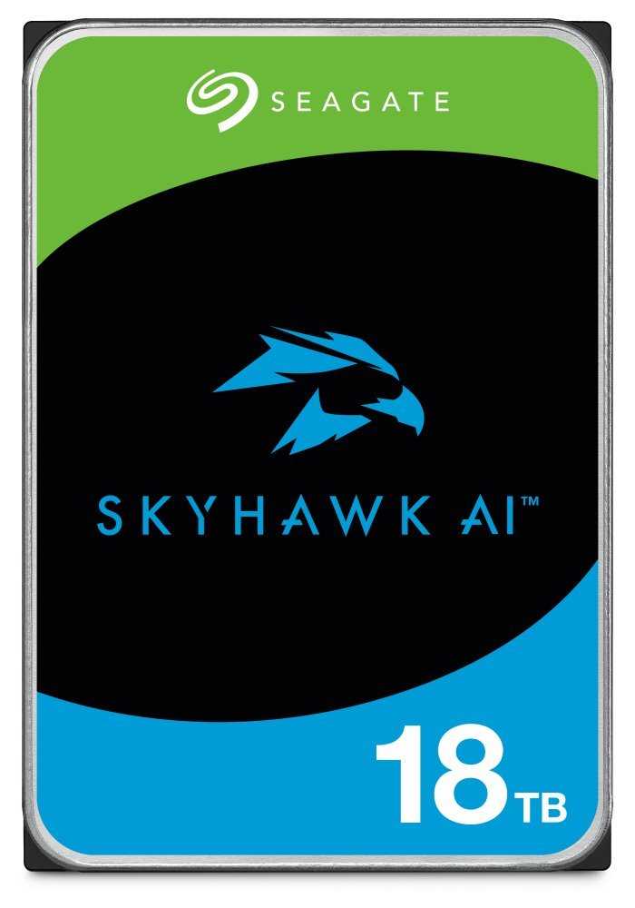 Seagate SkyHawk AI 18TB HDD / ST18000VE002 / Interní 3,5" / 7200 rpm / SATA 6Gb/s / 256 MB