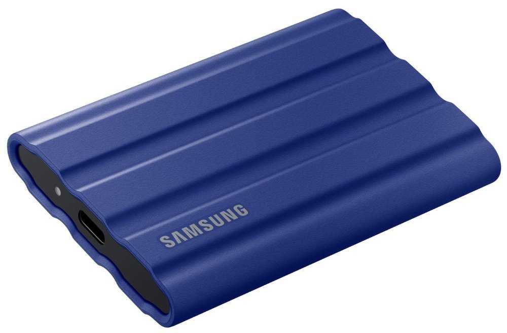 SAMSUNG Portable SSD T7 Shield 1TB / USB 3.2 Gen 2 / USB-C / Externí / Modrý