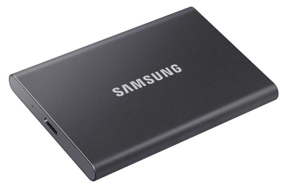 SAMSUNG Portable SSD T7 500GB / USB 3.2 Gen 2 / USB-C / Externí / Šedá