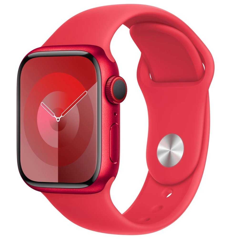 Apple Watch Series 9 Cellular 41mm (PRODUCT)RED hliník s (PRODUCT)RED sportovním řemínkem M/L