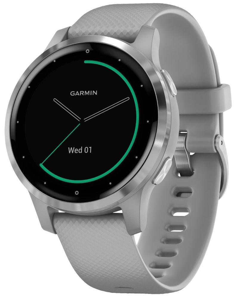 GARMIN chytré sportovní GPS hodinky vívoactive4S Silver/Gray Band