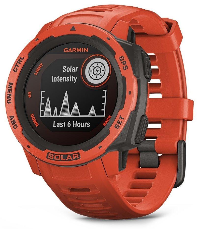 GARMIN chytré GPS hodinky Instinct Solar Flame Red Optic