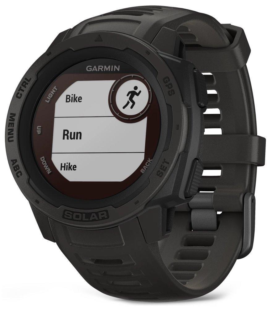 GARMIN chytré GPS hodinky Instinct Solar Graphite Optic
