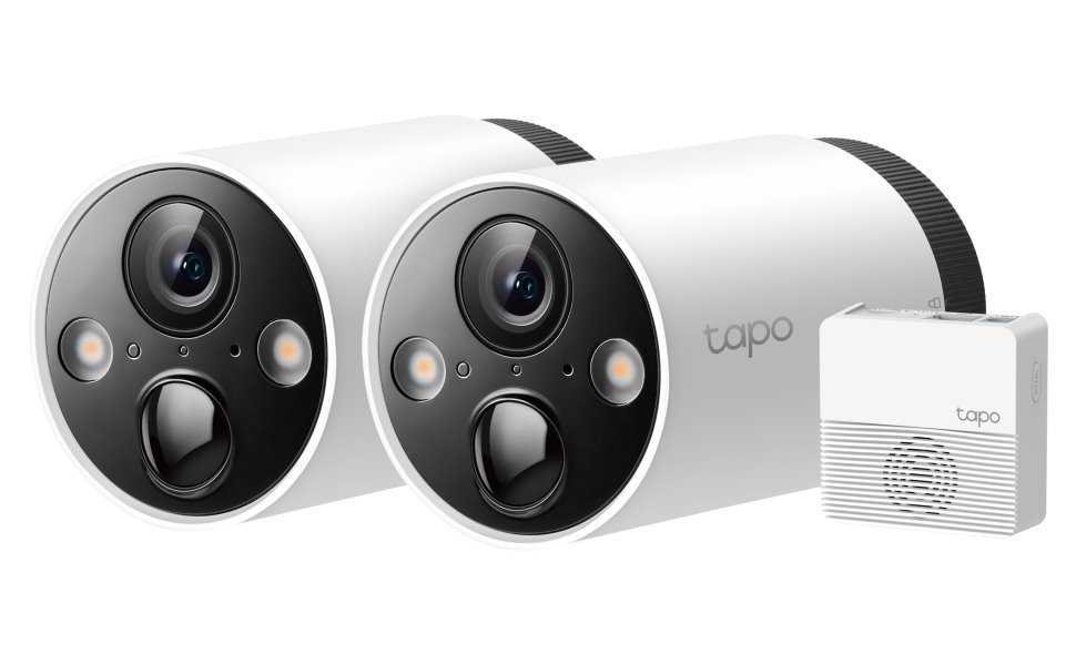 TP-Link Tapo C420S2 - venkovní Wire-Free 4Mpx Security kamera, Full-Color, mikrofon, IR15m,  2x Tapo C420 + 1 H200
