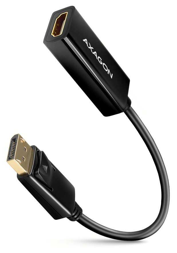 AXAGON adaptér z DisplayPort na HDMI verze 1.4 / RVD-HI14N / 4k/30Hz / 0,2m