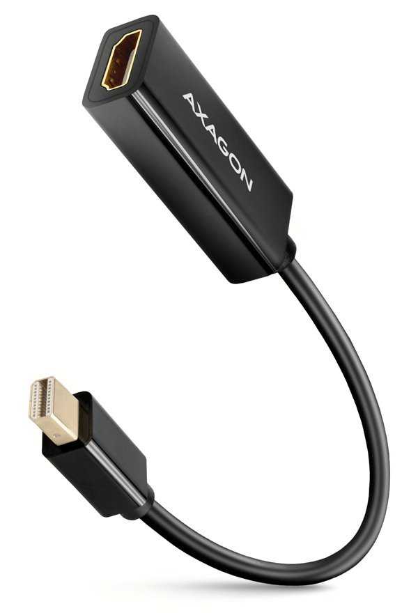 AXAGON adaptér z Mini DisplayPort na HDMI 1.4 / RVDM-HI14N / 4k/30Hz / 0,2m