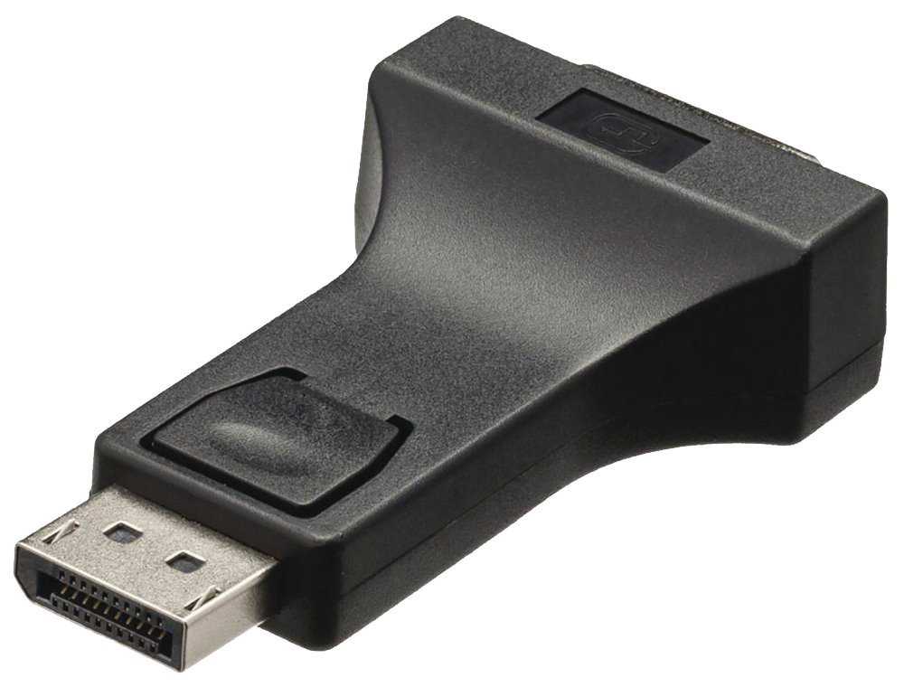 NEDIS adaptér DisplayPort/ zástrčka DisplayPort - zásuvka DVI-I 24+5p/ černý/ blistr