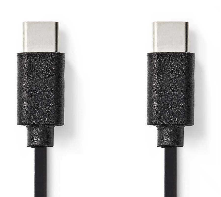 NEDIS kabel USB 2.0/ zástrčka C - zástrčka C/ černý/ 1m