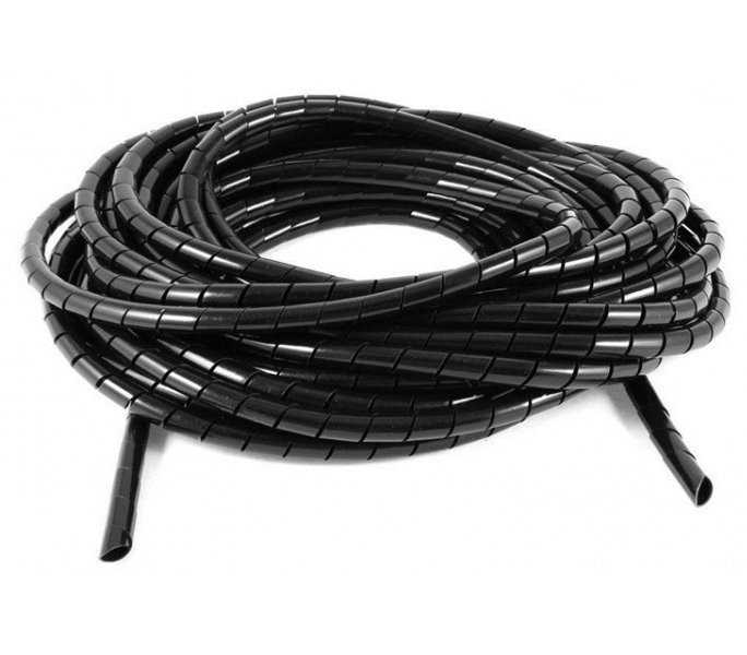 NEDIS kabelová bužírka/ organizér kabelů/ spirála/ průměr 60 mm/ délka 10 m/ černá