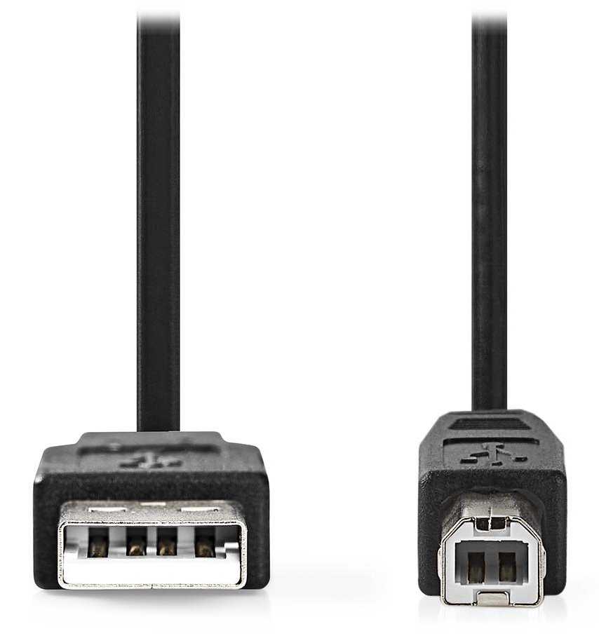 NEDIS kabel USB 2.0/ zástrčka USB-A - zástrčka USB-B/ k tiskárně apod./ černý/ bulk/ 3m