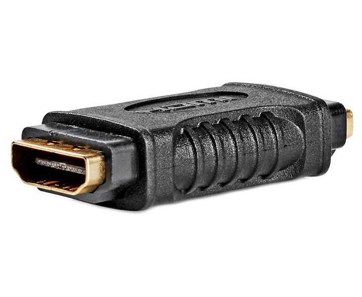 NEDIS adaptér HDMI/ zásuvka HDMI - zásuvka HDMI/ pozlacené konektory/ přímý/ černý/ box