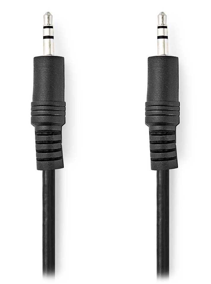 NEDIS stereo audio kabel/ 3,5mm jack zástrčka - 3,5mm jack zástrčka/ černý/ bulk/ 1m