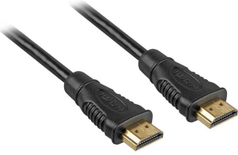 PremiumCord HDMI High Speed + Ethernet kabel/ zlacené konektory/ 1,5m/ černý
