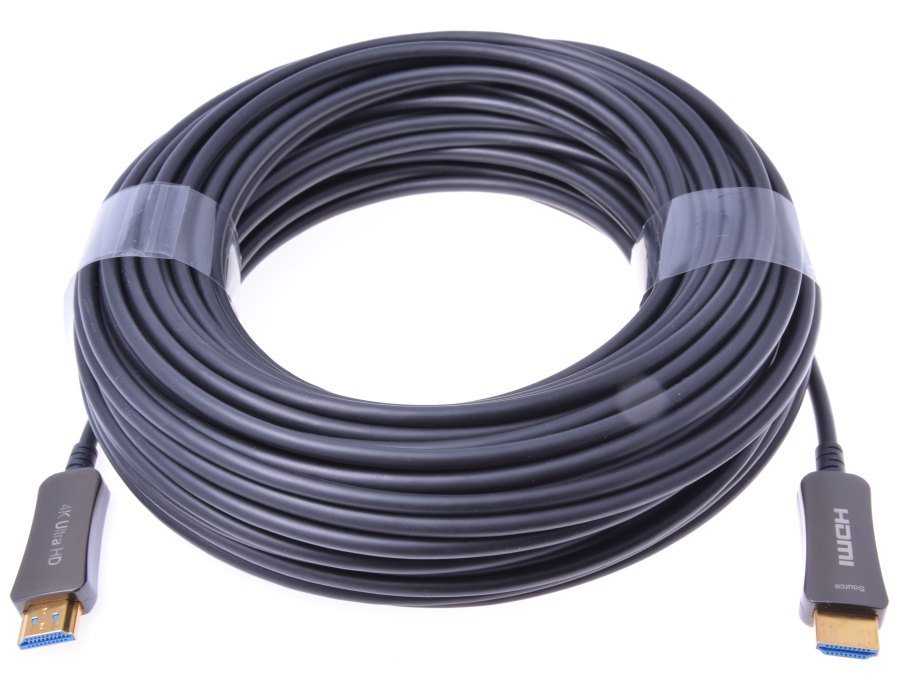 PremiumCord HDMI optický fiber High Speed + Ethernet kabel/ 4K@60Hz/ M/M/ zlacené konektory/ 40m/ černá