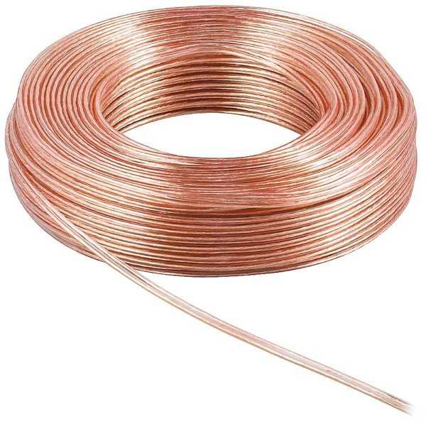 PremiumCord kabel na propojení reproduktorů/ 2x 0,75mm / 10m / průhledný
