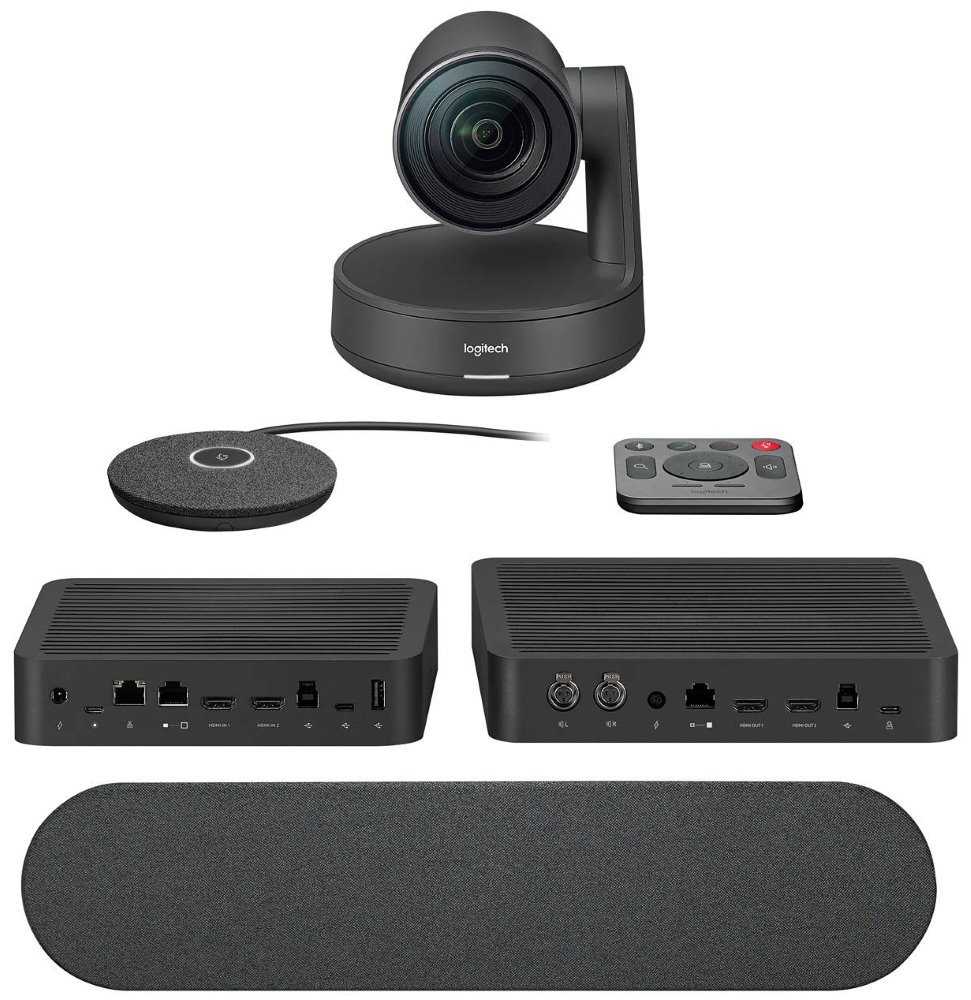 Logitech webkamera Rally Ultra-HD ConferenceCam/ 1 mikrofon/ 1 repro/ černá