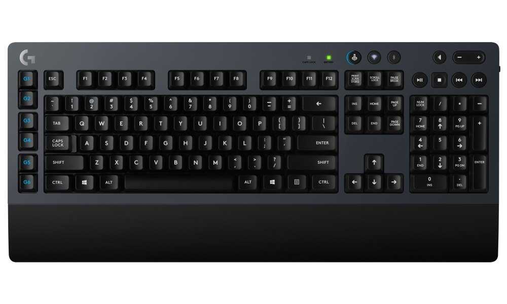 Logitech herní klávesnice G613 LIGHTSPEED/ mechanická/ bezdrátová/ ROMER-G/ USB/ US layout/ šedá