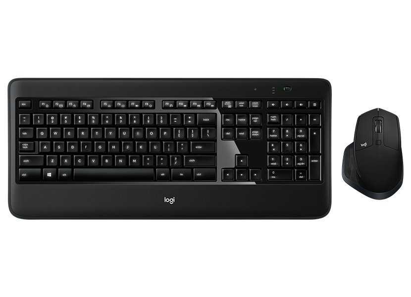 Logitech set klávesnice a myši MX900 Performance/ bezdrátový/ Bluetooth/ USB/ US/ černý