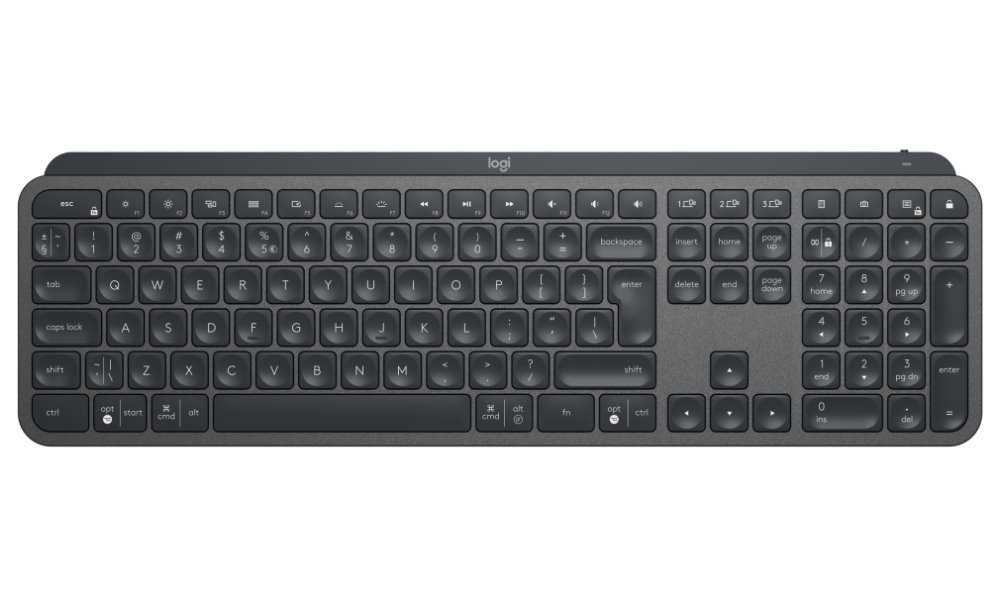 Logitech klávesnice MX Keys / bezdrátová/ Bluetooth/ USB/ US layout/ černá