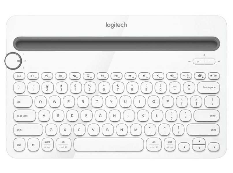Logitech klávesnice K480/ Bezdrátová/ Bluetooth/ US (americká)/ bílá