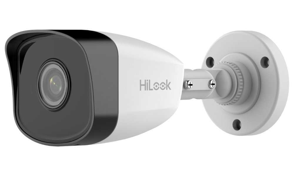 HiLook IP kamera IPC-B121H(C)/ Bullet/ rozlišení 2Mpix/ objektiv 4mm/ H.265+/ krytí IP67/ IR až 30m/ kov+plast