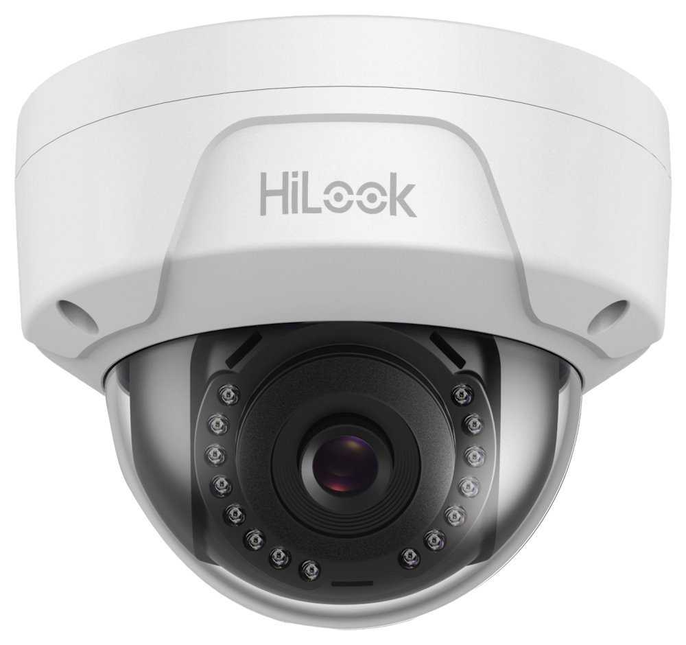 HiLook IP kamera IPC-D140H(C)/ Dome/ rozlišení 4Mpix/ objektiv 4mm/ H.265+/ krytí IP67+IK10/ IR až 30m/ kov+plast