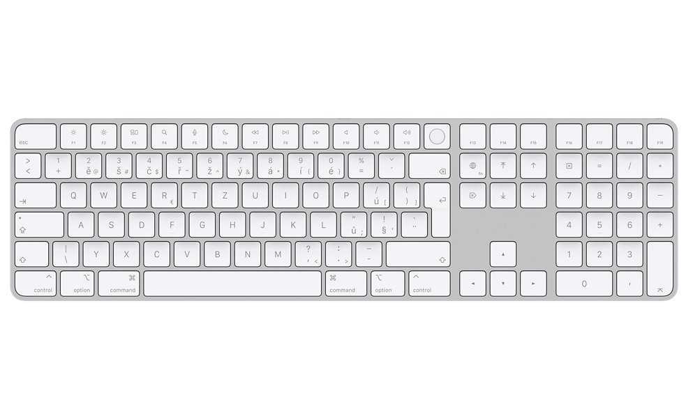 Apple Magic Keyboard with Touch ID and Numeric Keypad for Mac computers with Apple silicon - Czech