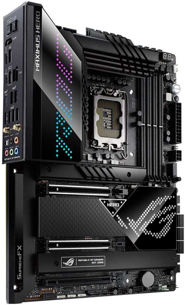 ASUS ROG MAXIMUS Z690 HERO / Z690 / LGA1700 / 4x DDR5 / 5x M.2 / HDMI / Thunderbolt / USB-C / WiFi / ATX