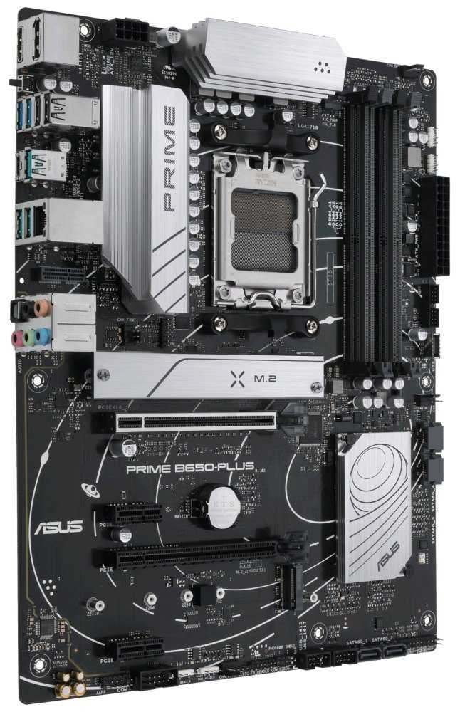 ASUS PRIME B650-PLUS / AMD B650 / AM5 / 4x DDR5 / 2x M.2 / HDMI / DP / USB-C / ATX
